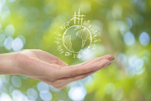 Save earth concept